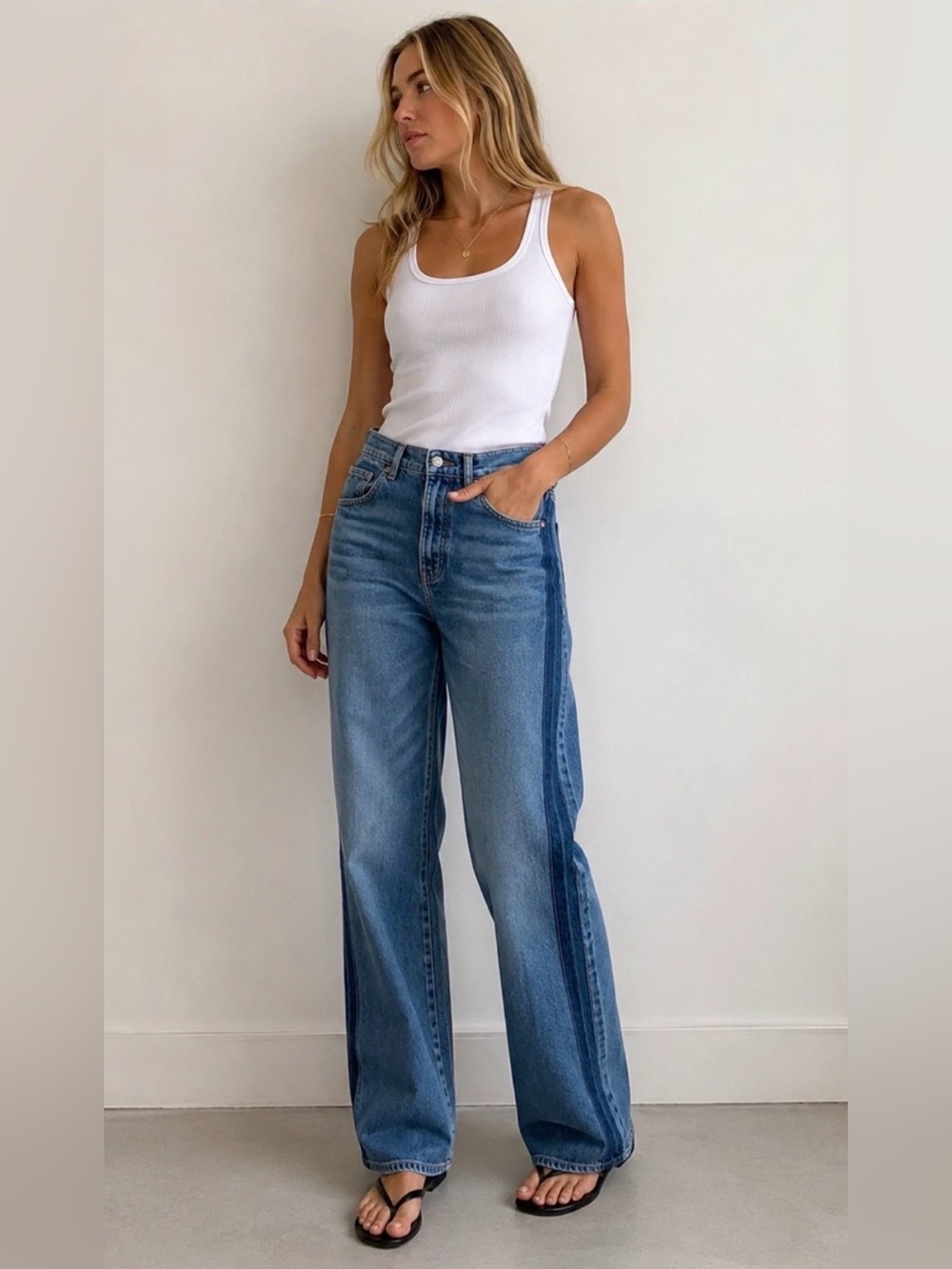 EDIT Jason Wu Salina Wide Leg High Rise Jeans NWT